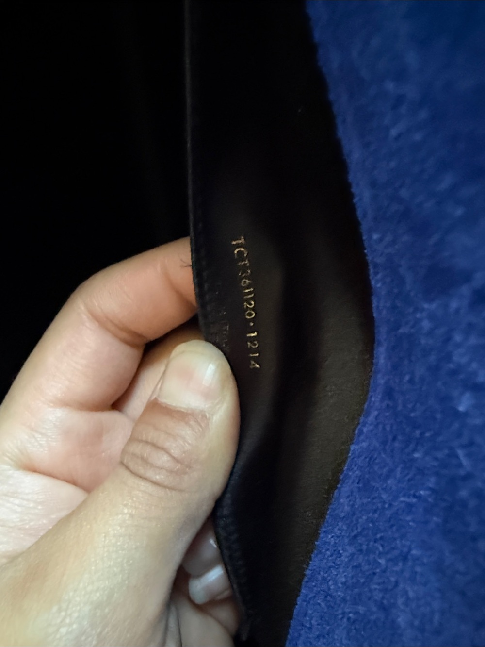 YSL Blue Patent Leather Clutch - Picture 7 of 9